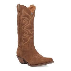 NWOT Dingo Thunder Road Camel Suede Leather Knee-High Western Boots Camel 6.5
